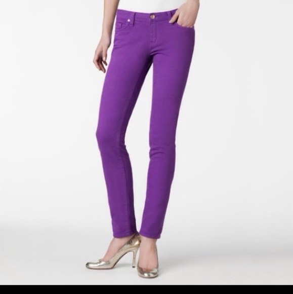 kate spade Denim - Kate Spade Broome Street Deep Purple Skinny Jeans 26